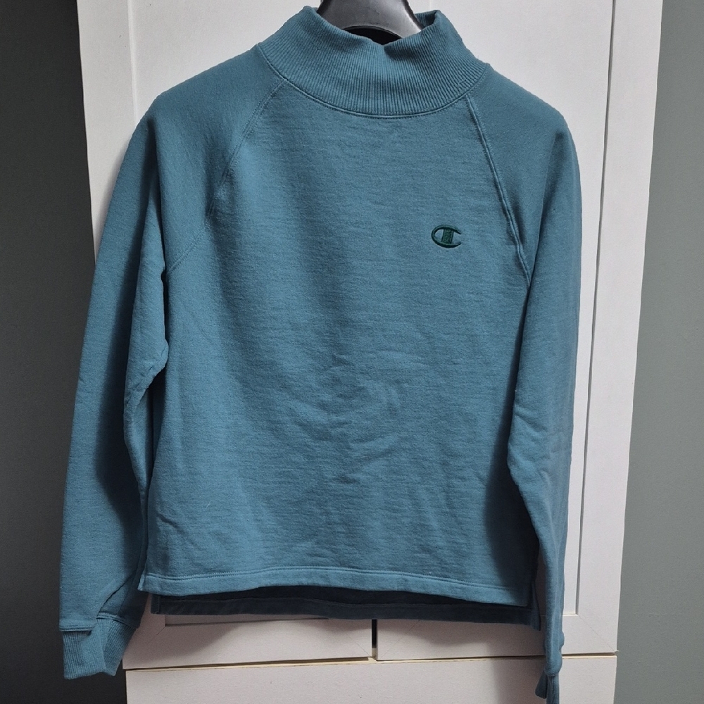 Champion Women's Teal Cowl Neck Sweater
